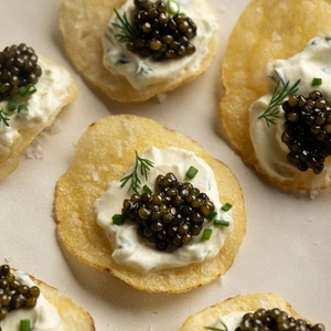 Caviar and Potato Chips