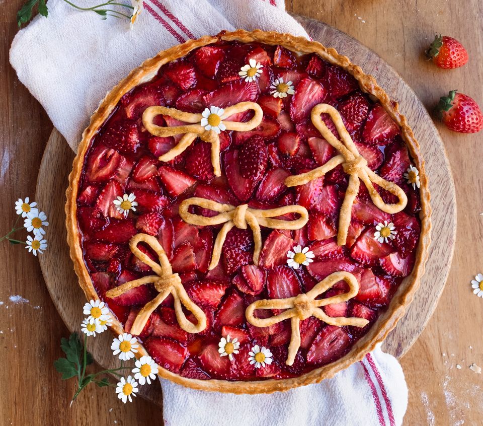 Roasted Strawberry Tart