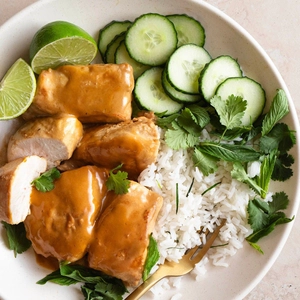 Coconut Lemongrass Chicken with Kaffir Lime Rice