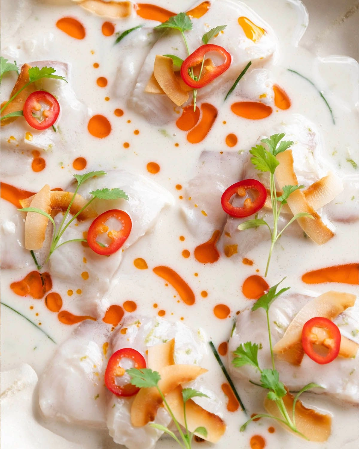 Kingfish Ceviche with Coconut Milk & Chilli Oil