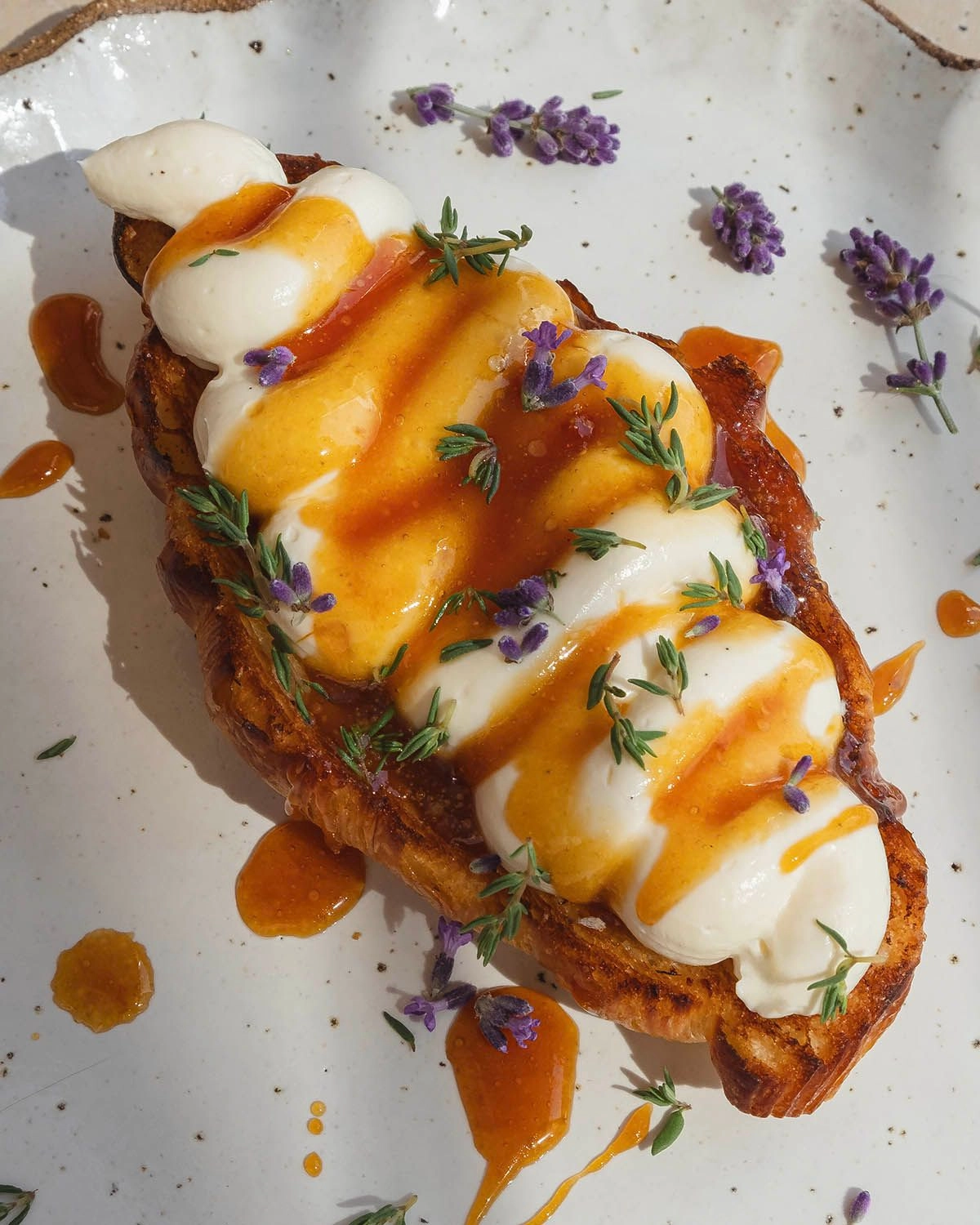 Whipped Ricotta with Honey Croissants