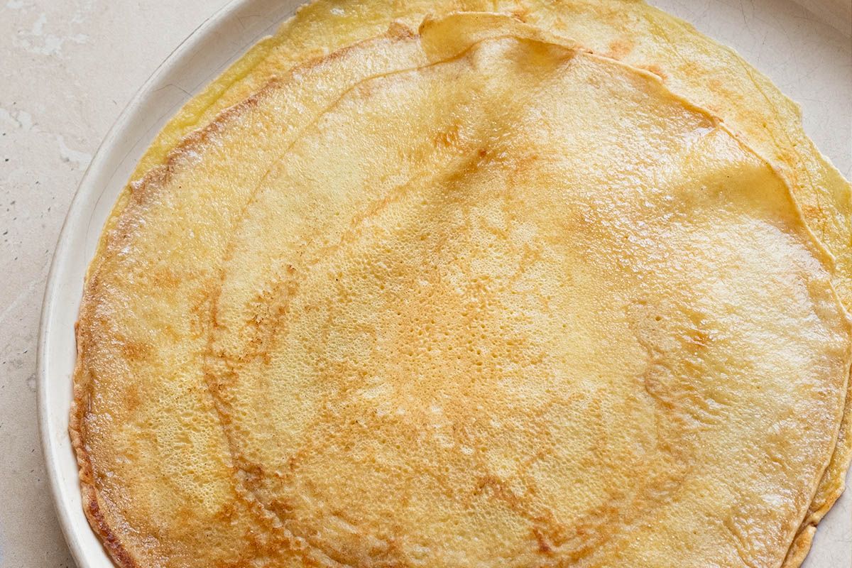A plate of crepes
