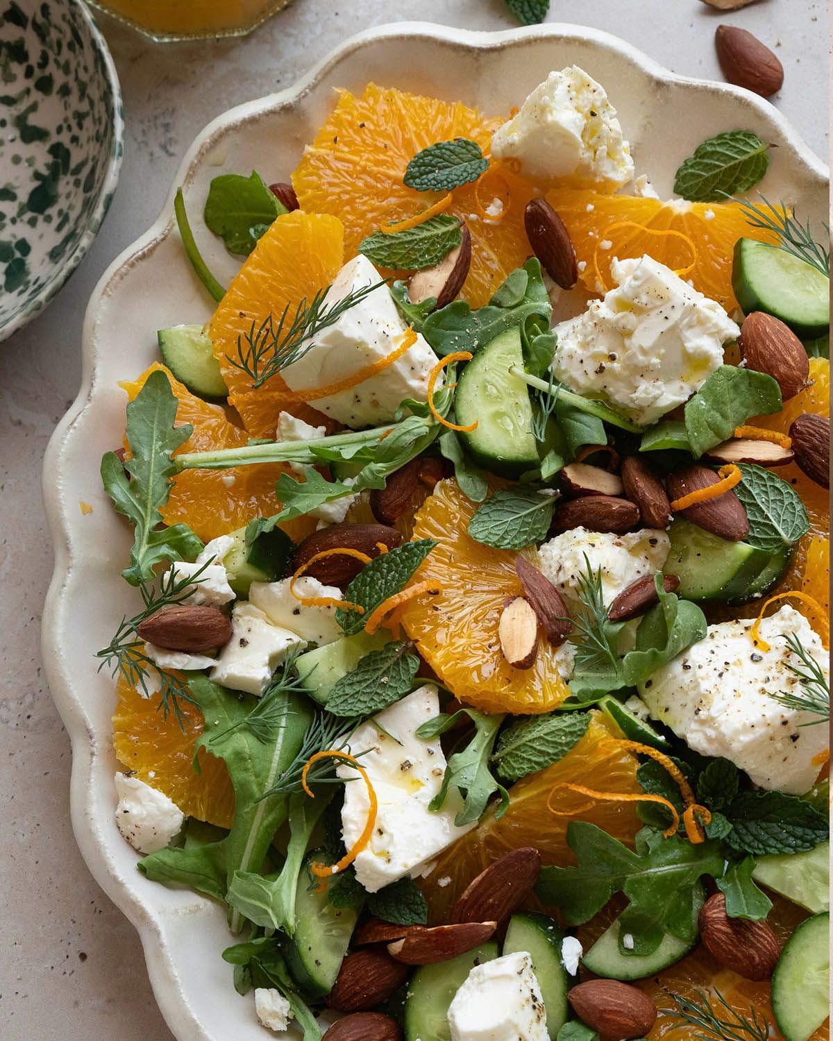 Orange Salad with Feta and Almonds