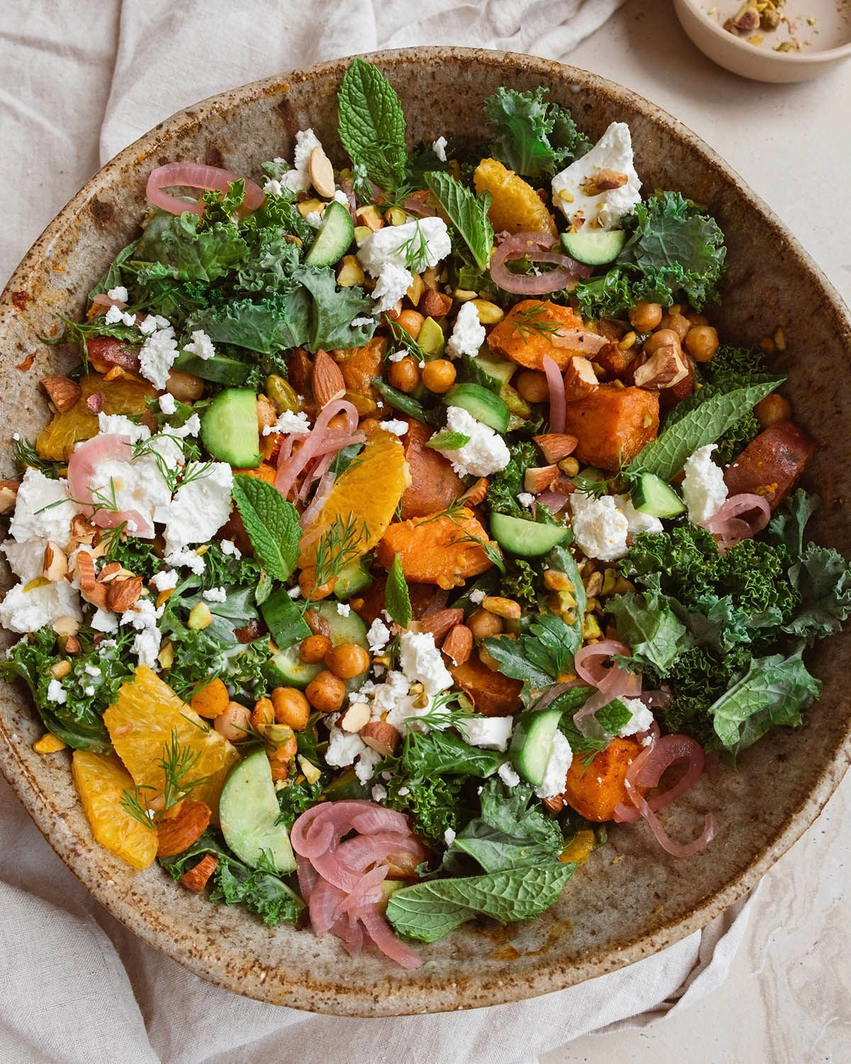 Mediterranean sweet potato salad