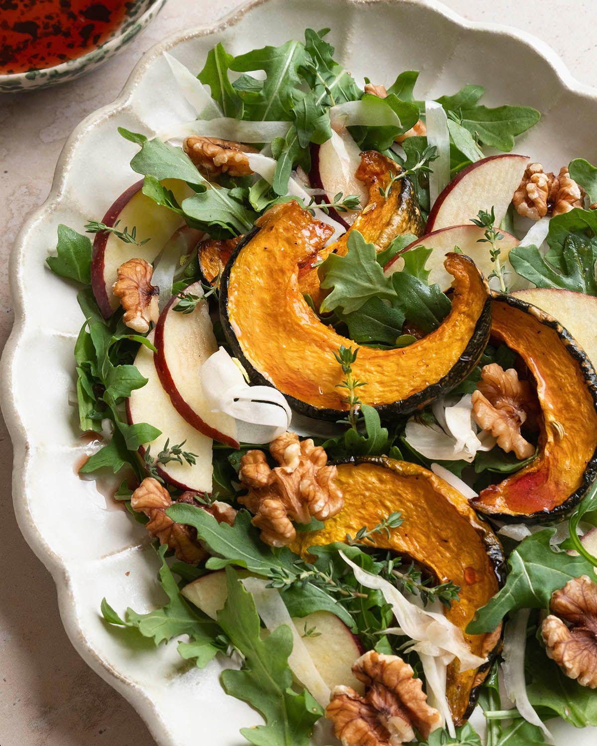 Roast Pumpkin, Apple & Fennel Salad with Agrodolce