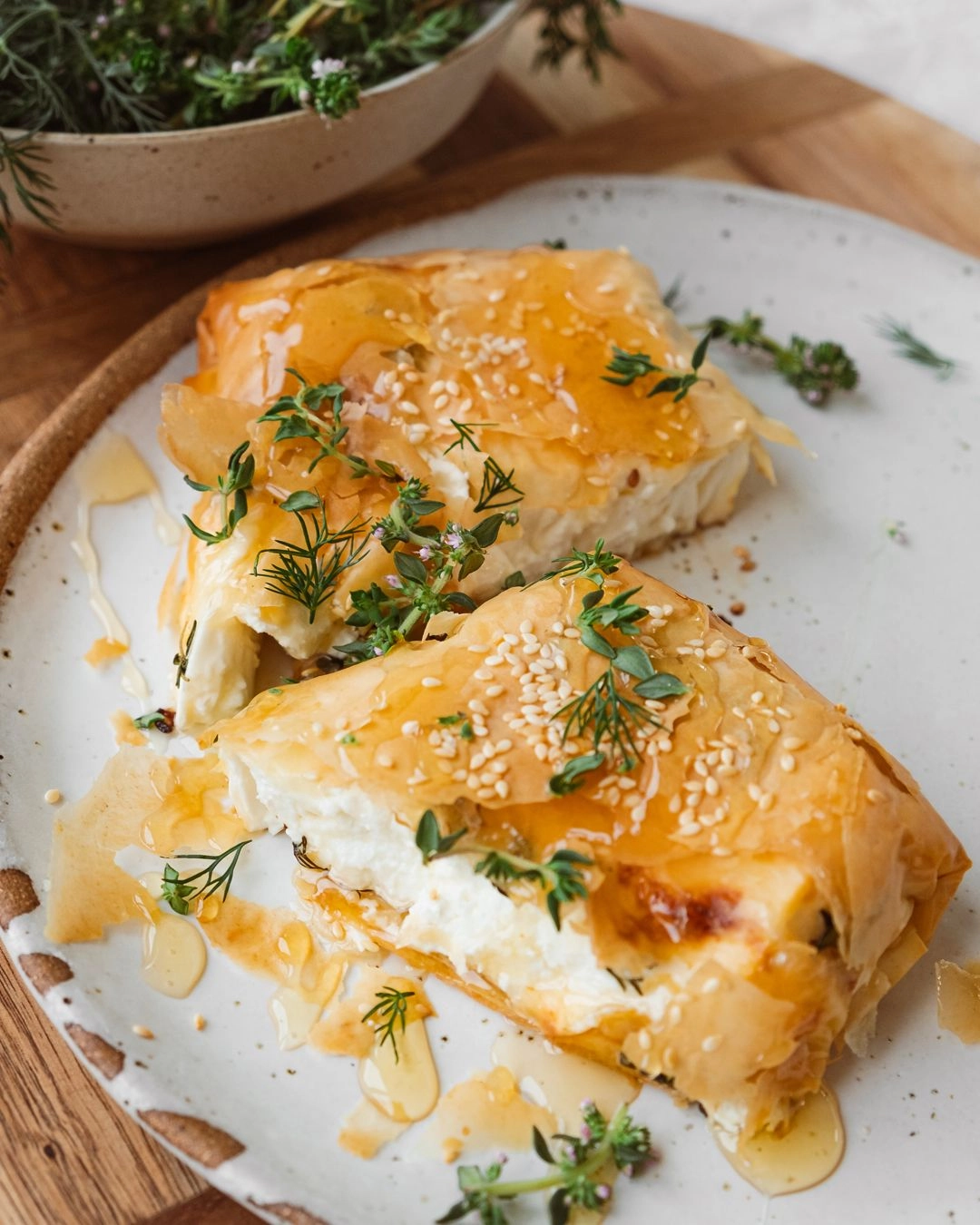 Baked Filo Feta Parcel
