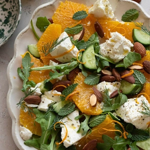Orange Salad with Feta and Almonds