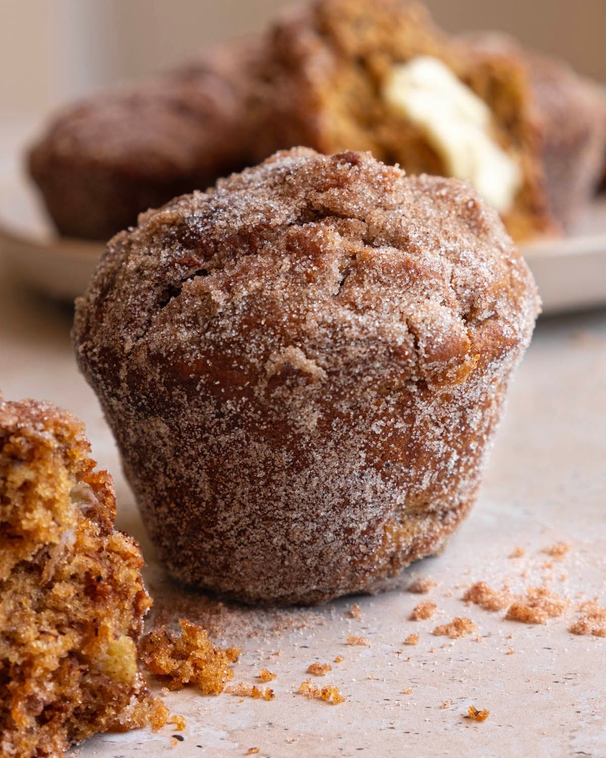 Cinnamon Crunch Banana Muffins