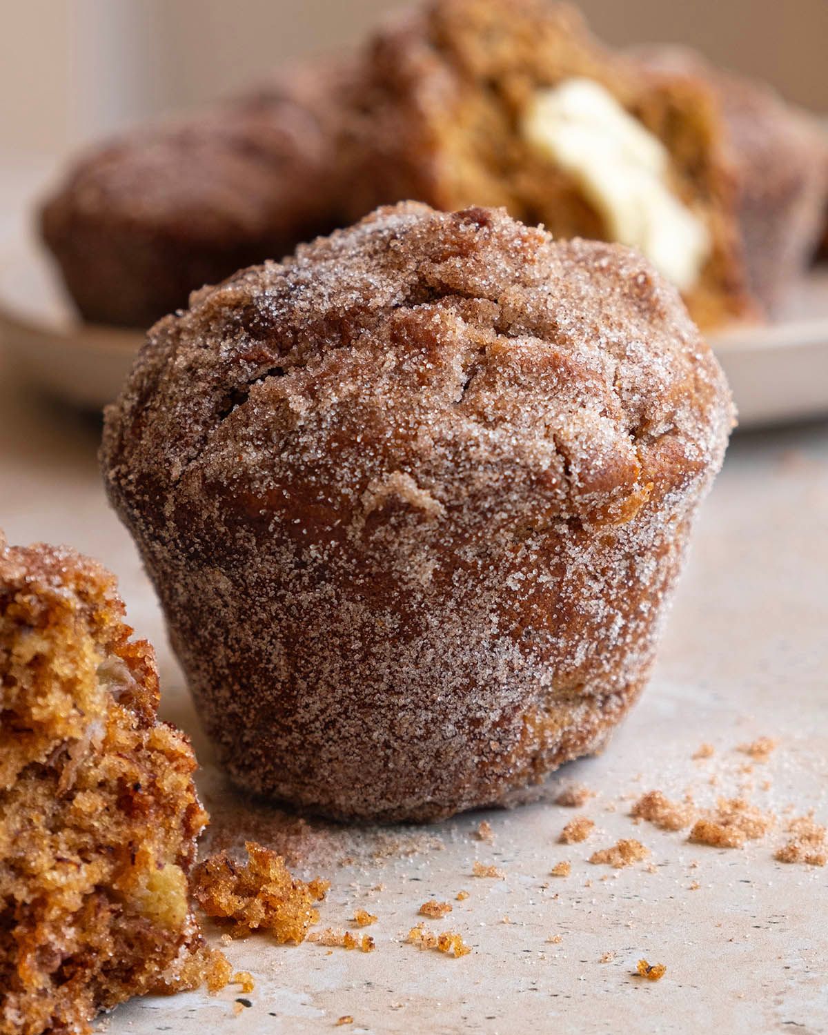 Cinnamon Crunch Banana Muffins